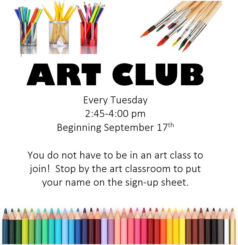 Join the ND-BG Art Club!
